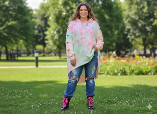 🧥 EXTREM OVERSIZE HOODIE BATIK NEON-MIX