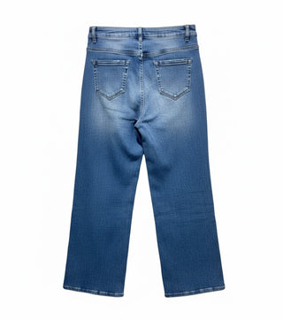 🌸 ROMANTIC DENIM: WIDE LEG JEANS MIT BLUMEN-APPLIKATIONEN