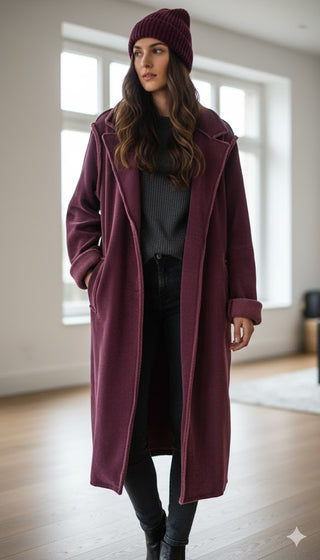 🍇 FEINKORT-MANTEL „BERRY SOFT“