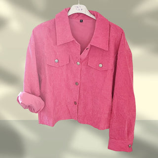 Bezaubernde Cordjacke – Pink,  (36 bis 46)