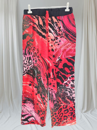 🐆 Leichte Schlupfhose mit wildem Muster & Animal-Leo-Print – tragbar ab Größe 42/44 bis 46/48