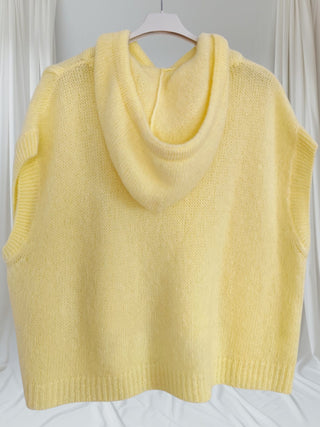 #O384💛 Strickpulli Gelb – Kurzarm – Größe 36 bis 50