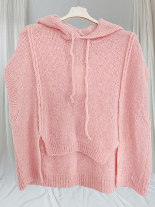 #O381❤️ Strickpulli Rosa – Kurzarm – Größe 36 bis 50
