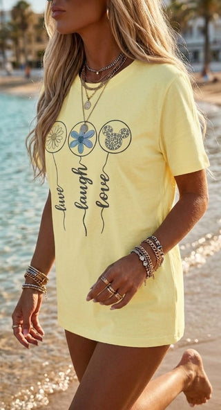 👕 T-SHIRT „LOVE“ S106 – T-SHIRT MIT GLITZER-APPLIKATIONEN & STATEMENT PRINT